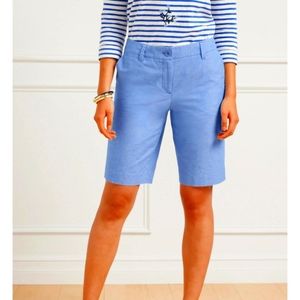 NWT. Talbots Perfect Short 10.5” Size 12  Blue Chambray